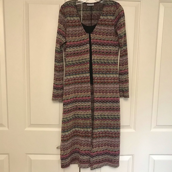 “EVOLUTION not REVOLUTION” Long Maxi Lightweight Cardigan, Medium. - Picture 5 of 8